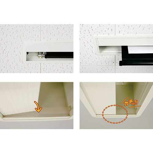 スギカウ / スプリング巻上スクリーン CKL-80WX ナノホワイト 16:10