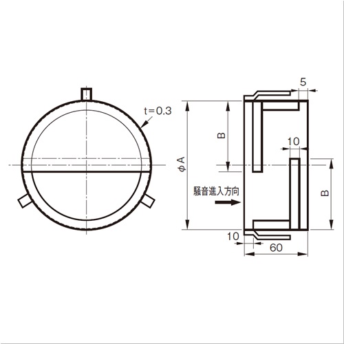 スギカウ 丸型防音換気装置100