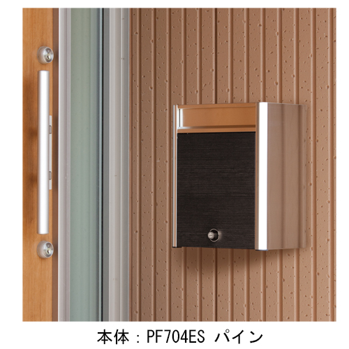 スギカウ / レターボックス ラッチ錠 ウォールナット PF704ES