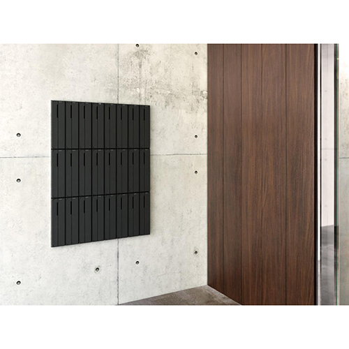 スギカウ / D-ALL KS-MB3102PU-3RT-BK 3戸用 ラッチ錠 ブラック