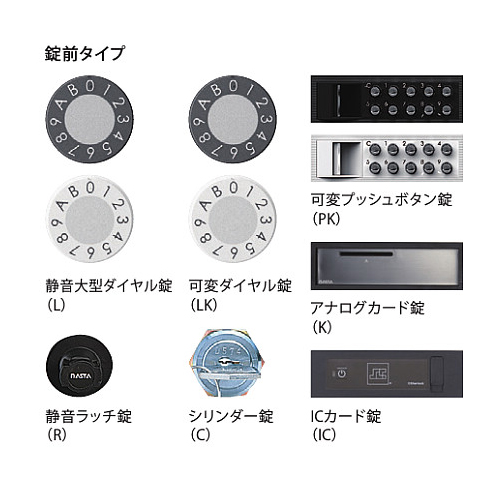 スギカウ / D-ALL KS-MB4002PU-3L-SV 3戸用 静音大型ダイヤル錠