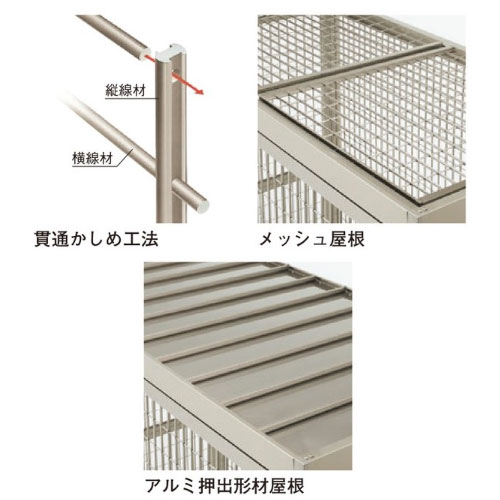 四国化成 ゴミストッカーAMF型(引き戸式) GSAMF-MU2020SC 四国化成 ゴミストッカーAMF型 引き戸式 メッシュ屋根 埋込式 基本