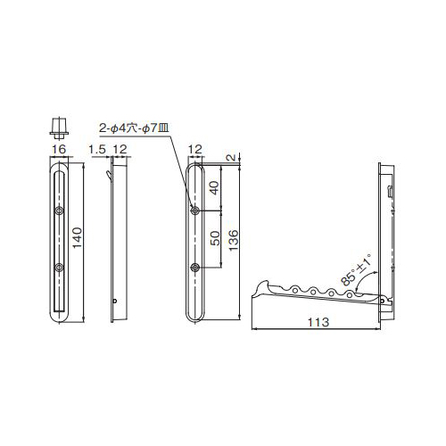 スギカウ / 収納フック 6607-7型 6607-772