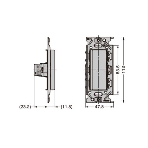 スギカウ / 埋込シングルスイッチ PXP-J-NKW01008-PW