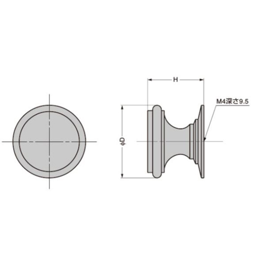 スギカウ / つまみ SY-22WB ホワイトブロンズめっき