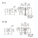 FRPグレーチング用取付金具 FF-2、FF-2R