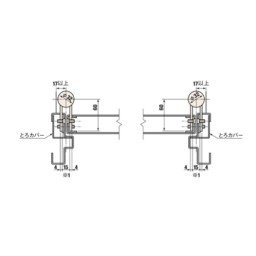 スギカウ / オートヒンジ 丁番型 屋内ドア用 122 L-T シルバー