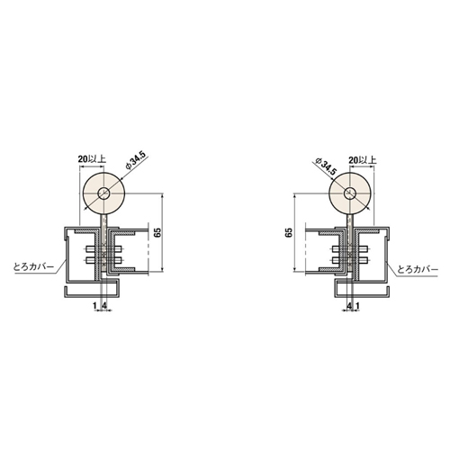 スギカウ / オートヒンジ 丁番型 屋外・浴室ドア用 733SL ステン