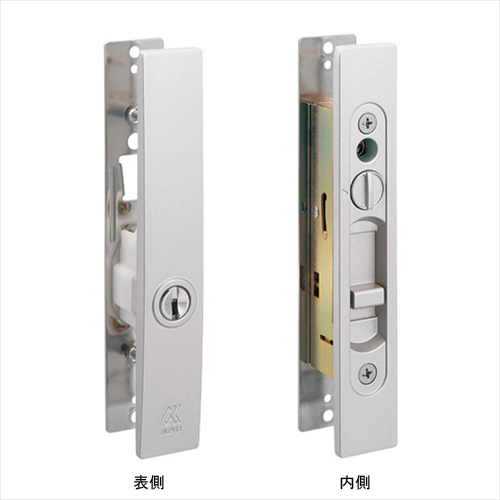 スギカウ / アルファ 引戸用取替錠 キー5本付 L4056-ALU-S シルバー