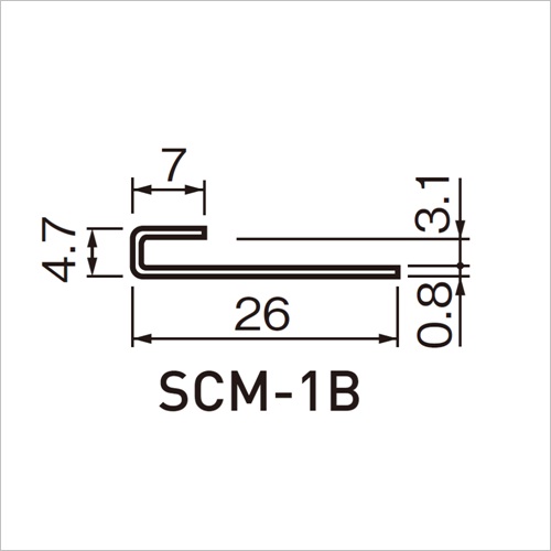 スギカウ / SUS床エッジ SCM1B