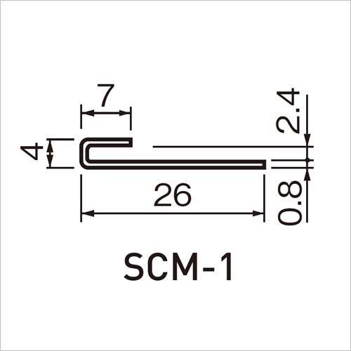 スギカウ / SUS床エッジ SCM1 4000