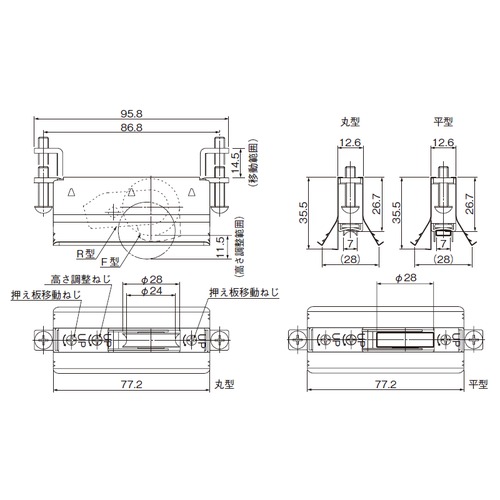 全国送料無料ギフト スギカウ / アルミサッシ用取替戸車 12.5A-28 邦楽