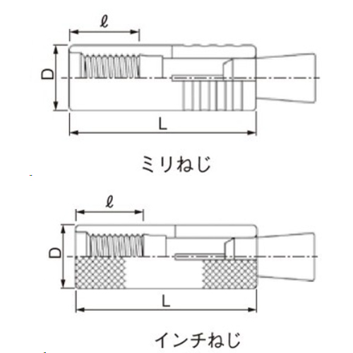 スギカウ / グリップアンカーGA(スチール製) 本体打ち込み式 GA-16ML