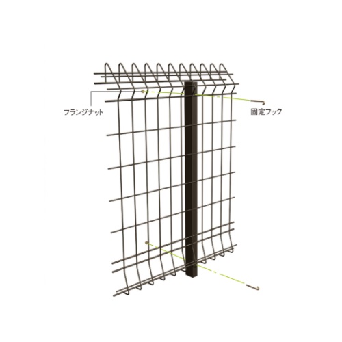 スギカウ / G10フェンス □40x25 G10-1500B用 支柱 ホワイト