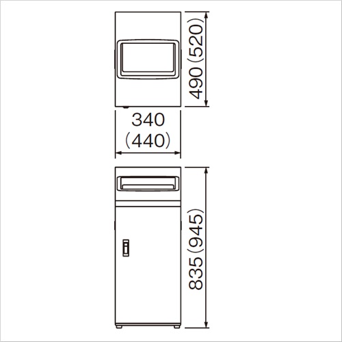 スギカウ / リサイクルボックス 屋内用 TI-50