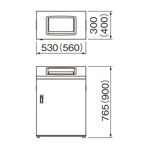 スギカウ / リサイクルボックス 屋内用 YI-50
