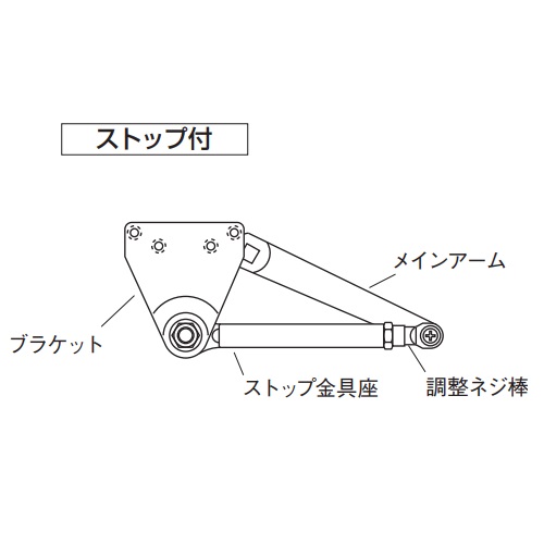 スギカウ / ニュースター ドアクローザ PS-7002Z-90 シルバー