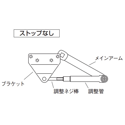 スギカウ / ニュースター ドアクローザ P-7003Z-90 シルバー