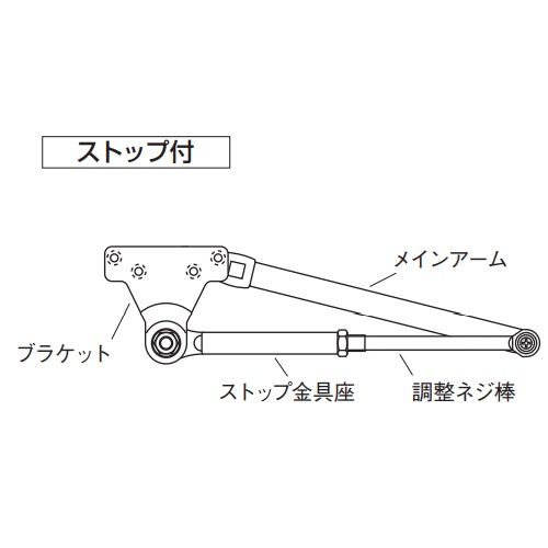 スギカウ / ニュースター ドアクローザ PS-7002K ブラック