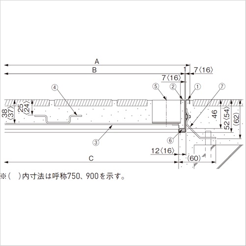 スギカウ / 中部 ステン フロアーハッチ MS-1-M 600