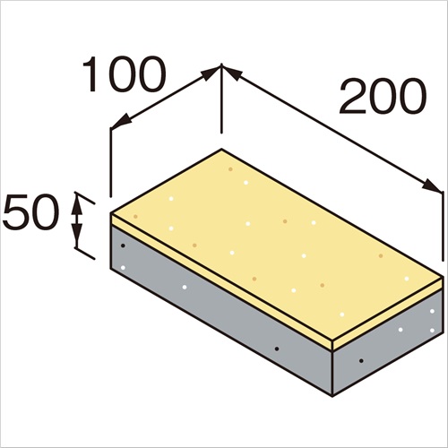 スギカウ エース エコブロック 0x100x50 チョコ スギカウ エース エコブロック 0x100x50 チョコ