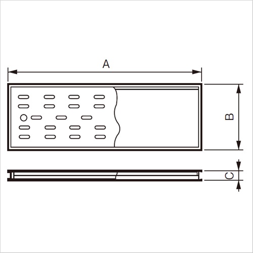 スギカウ / 枠付排水目皿 浅型 1545