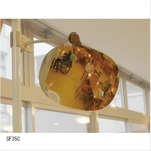 スーパーオーバル/SF81785×500mm(cm-275596)[1個] スーパーオーバル コミー 室内用 安全ミラー 通販モノタロウ