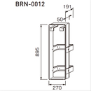 消火器ケース 取付ブラケット BRN-0012