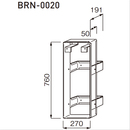 消火器ケース 取付ブラケット BRN-0020