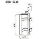 消火器ケース 取付ブラケット BRN-0030