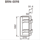 消火器ケース 取付ブラケット BRN-0098