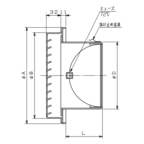 スギカウ / SUSベントキャップ SG 100AB DSP BL