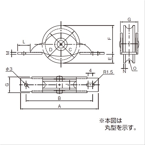 【爆売りセール開催中！】 LP戸車プラス / スギカウ 鉄枠 LPM0361 36丸型 絵画