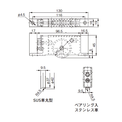 分離型ホルスター用　取付板　調整具 楽天市場】【取寄品】SGT-250HVK 10個入 水平垂直固定台座