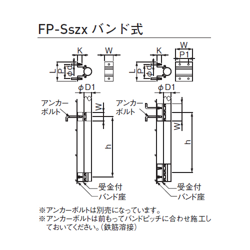 スギカウ / バンド式 ポール ロープ型 3FP-Sszx
