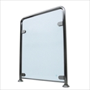 自動ドア用防護柵 セーフティガード SG201 ヘアーライン W800