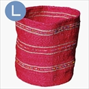 BAMBOULA(バンブーラ) ナチュラルストライプバスケット L 23cm
