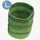 BAMBOULA(バンブーラ) ネイビーストライプバスケット L 23cm