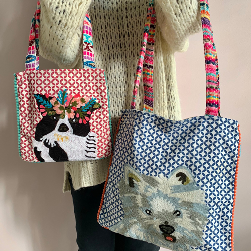 ripmonster シマウマ刺繍バッグ ripmonster シマウマ刺繍バッグ シマウマ / キリン ノ バッグZebra