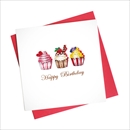 Quilling Card バースデーカード [Cupcake Birthday] BD113
