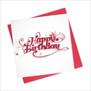 Quilling Card バースデーカード [Happy Birthday letter] BD123