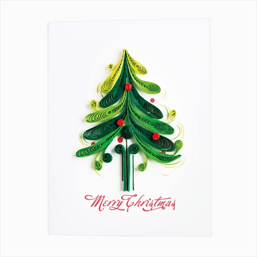 スギカウ / Quilling Card クリスマスカード [Christmas Tree gift