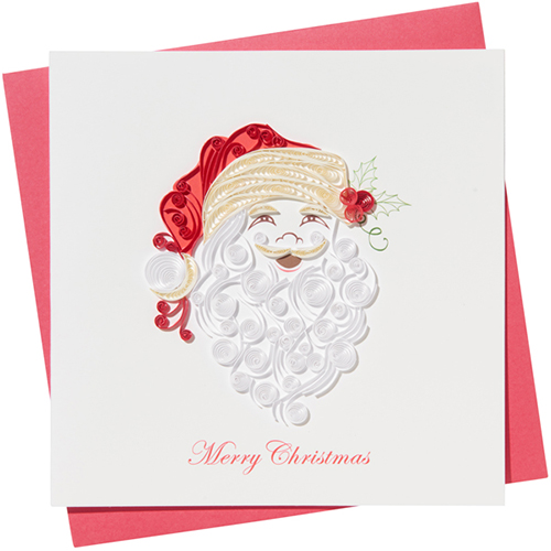 スギカウ / Quilling Card クリスマスカード [Santa Beard] HD603