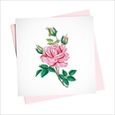 Quilling Card グリーティングカード [Pink Rose bouquet] BL929