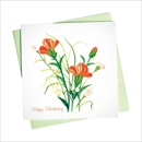 Quilling Card バースデーカード [Happy Birthday Carnation] BD128