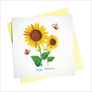 Quilling Card バースデーカード [Happy Birthday Sunflower] BD130