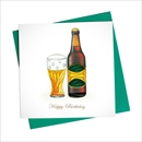 Quilling Card バースデーカード [Beer Birthday] BD146