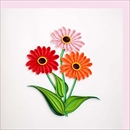 Quilling Card グリーティングカード [Colorful Daisy] BL1018