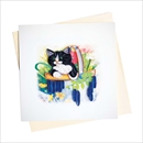 Quilling Card グリーティングカード [Black Kitten] BL1021