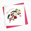 Quilling Card クリスマスカード [Holiday Blooms] HD604